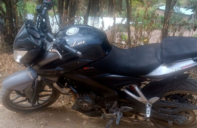 Recuperan motocicleta