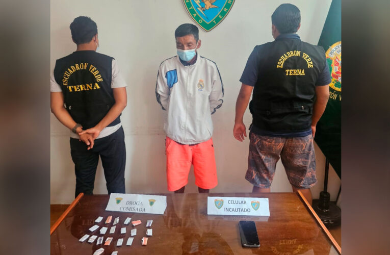 Por segunda vez los agentes  de Terna lo detienen con droga