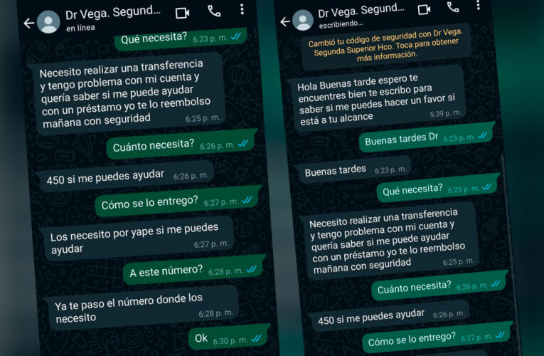 Jaquean WhatsApp  de presidente  de Junta de Fiscales