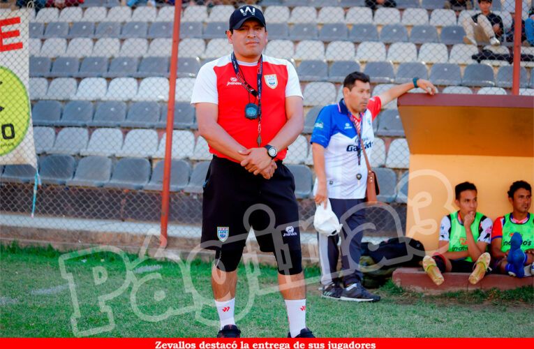 Zevallos contento con el compromiso de sus jugadores