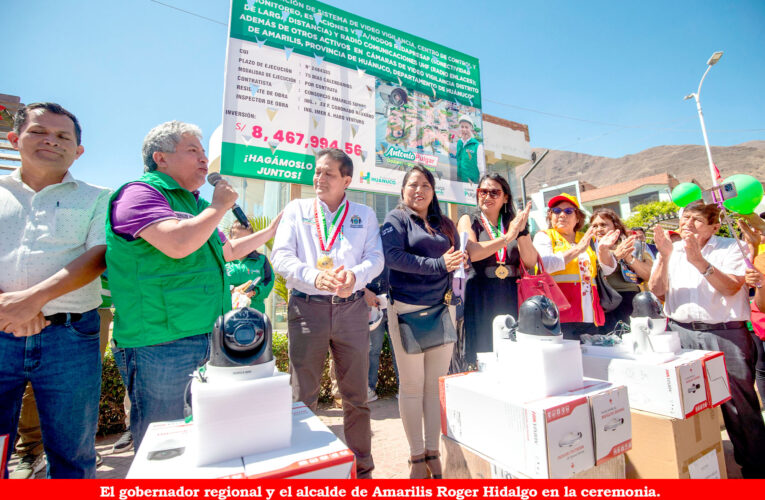 Inician instalación de cámaras de vigilancia en Amarilis y Pillco Marca