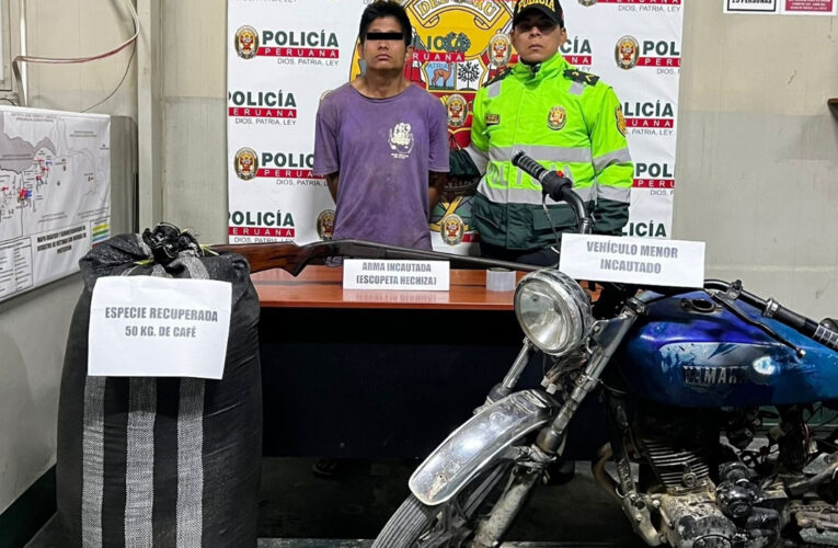 Joven es detenido por hurto de un saco de café