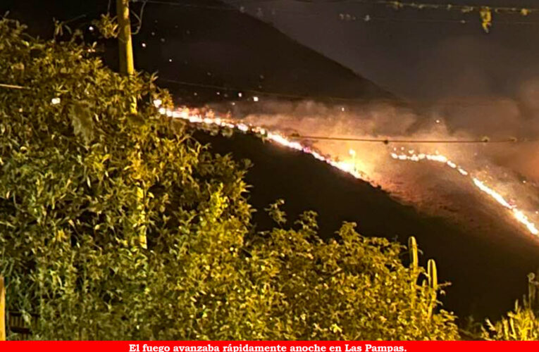 Incendios forestales alarman a pobladores  en Chaglla y Las Pampas