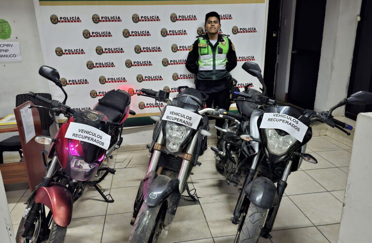 En vivienda de Santa Rosa Alta hallan tres motos hurtadas