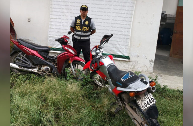 Efectivos del Upirv incautan dos motocicletas