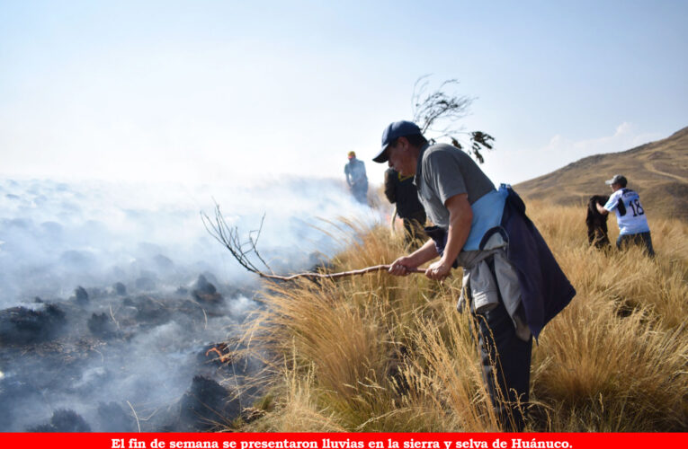 Declaran en emergencia 9 distritos de Huánuco a causa de los incendios forestales