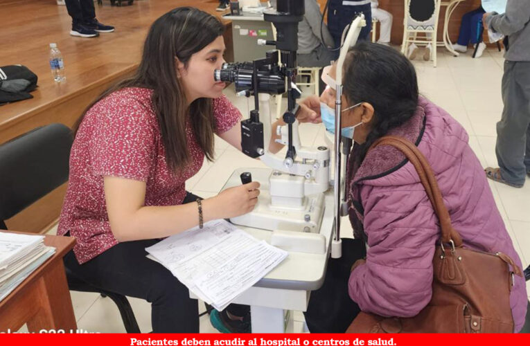 El lunes inicia campaña  oftalmológica para  adultos y adultos mayores