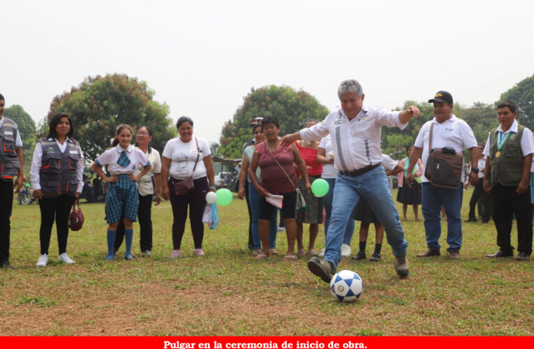 Inician construcción  de polideportivo: Pacae