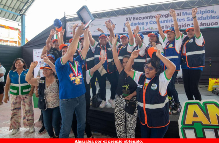 Amarilis gana Encuentro Regional de Municipios Saludables