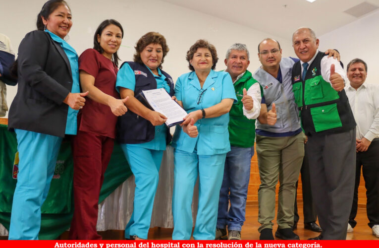 Elevan a la categoría II-2 al Hospital Hermilio Valdizán