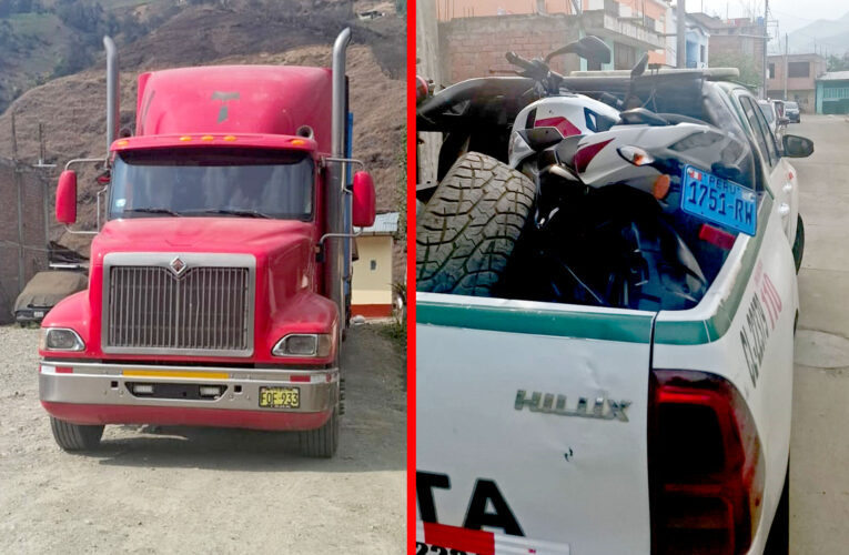 Dos heridos en choque de moto con tráiler