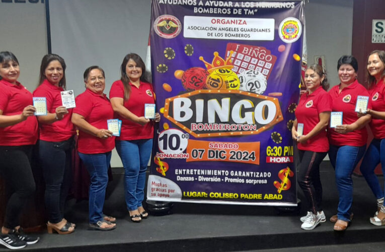 Organizan bingo para equipar a bomberos