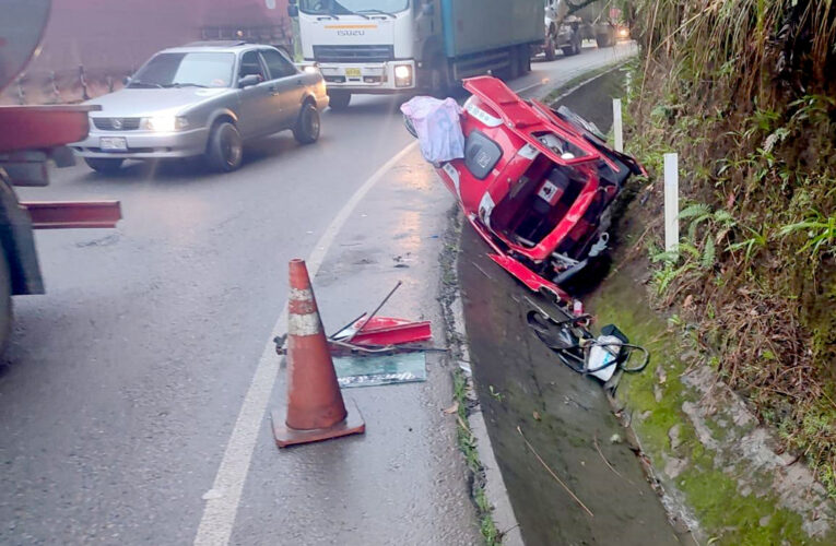 Chófer de trimóvil resulta grave en choque con cisterna