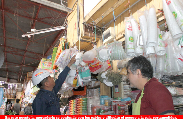 Detectan instalaciones eléctricas de riesgo  en el Mercado Modelo