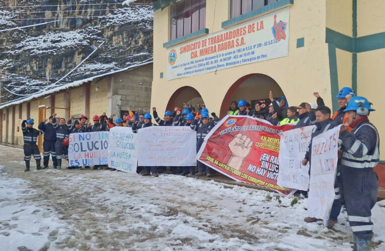 Trabajadores de Raura piden aumento de sueldo