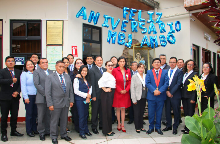 Sede judicial de Ambo cumplió 23 años  de implementada