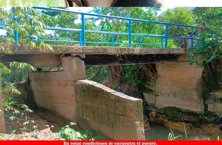 Colapsa puente  en Supte San Jorge