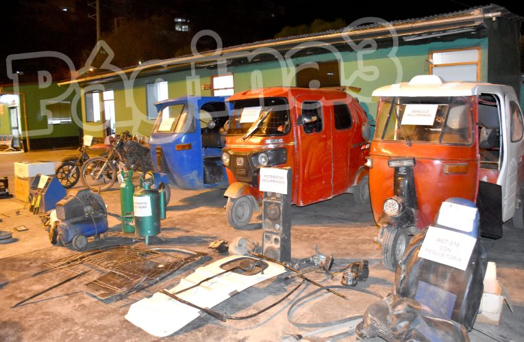 En Colpa Baja recuperan vehículos y accesorios