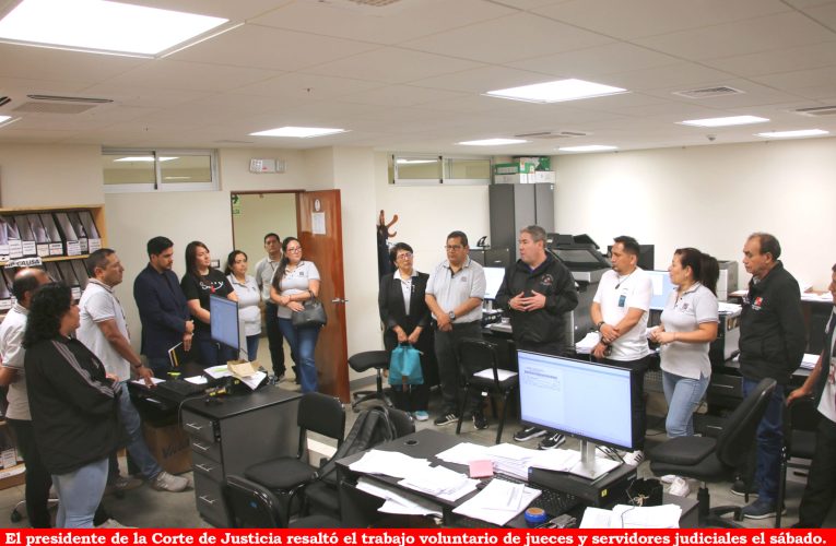 Judiciales realizaron más de 13 mil actos procesales en jornada de descarga