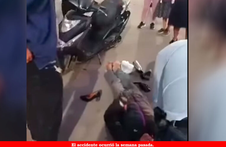 Alcalde culpa a motociclista por accidentarse en rompemuelle sin señalización