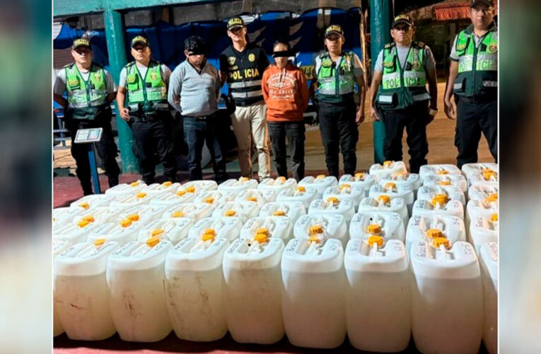En Pumahuasi incautan más de 3500 kilos de ácido sulfúrico
