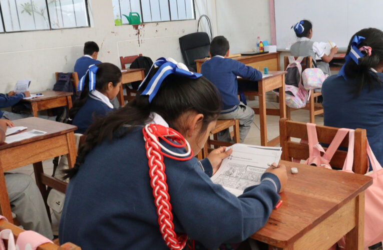Evalúan a escolares de Ambo en matemáticas y comunicación