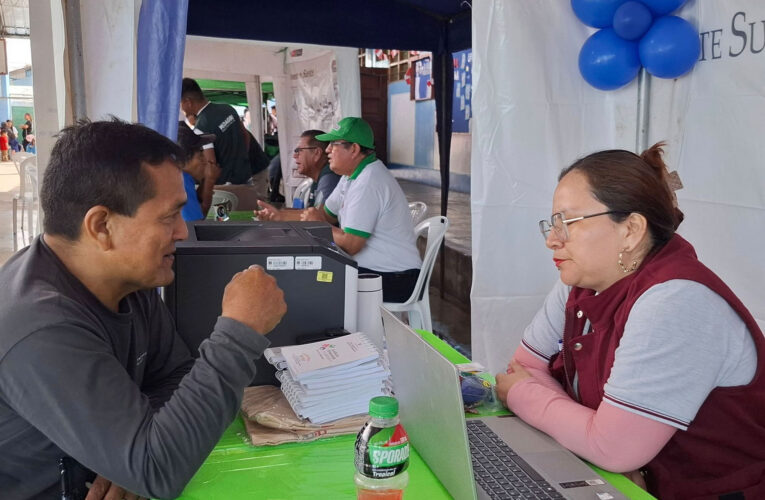 Jueza de paz recibió seis demandas de alimentos en caravana