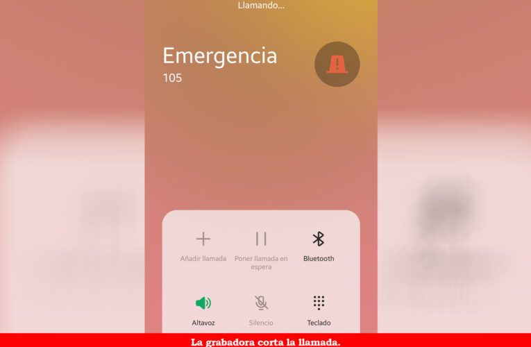 Línea 105 de emergencia está fuera de servicio