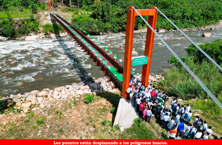 Inauguran seis puentes en Cholón