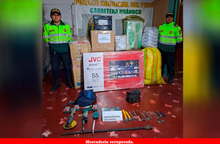 Sujetos hurtaban mercadería de carro en marcha
