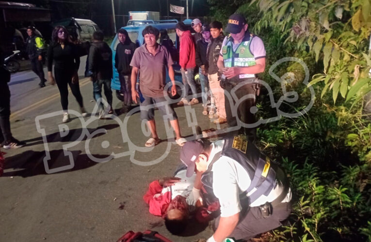 Motociclista herido en choque con trimóvil en Tingo María